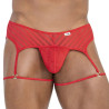 CandyMan String Porte-Jarretelles Hedion Rouge